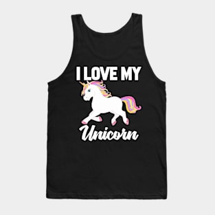 I Love My Unicorn Tank Top